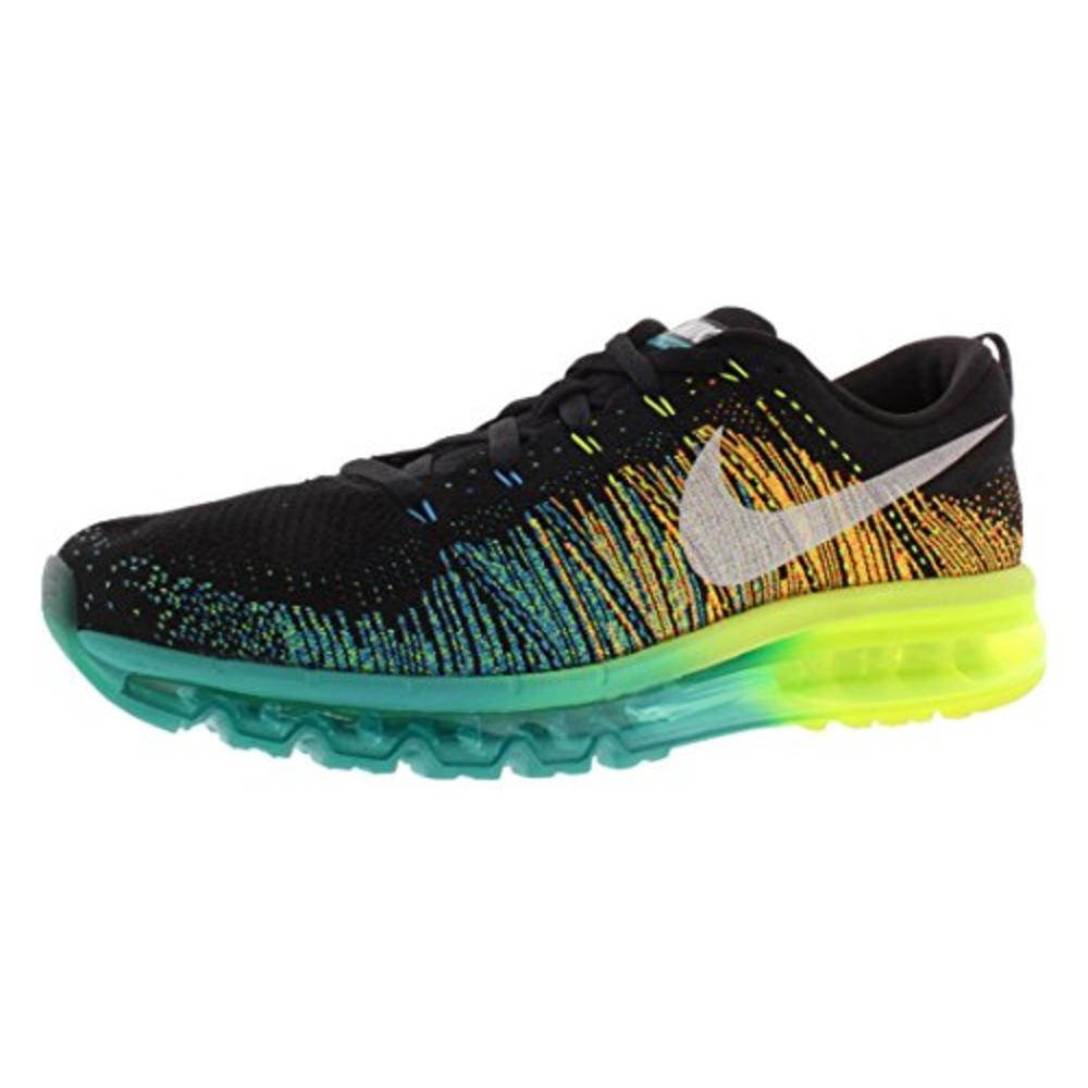 Nike Flyknit Max Mens Running Trainers 620469 Sneakers US 11 EU 45, Black White Green Volt 001)