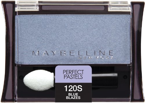 Maybelline New York Expert Wear Eyeshadow Singles, 120 Blue Blazes Shimmer, 0.09 Ounce