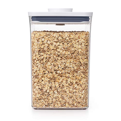 OXO Good Grips POP Container – Airtight 4.4 Qt for Flour and More Food Storage, Square, Clear