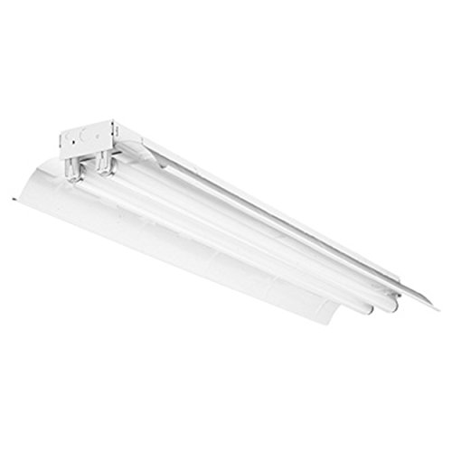 Lithonia Lighting L232 MV 4-Feet T8 General Purpose Fluorescent Industrial Strip with Reflector, White