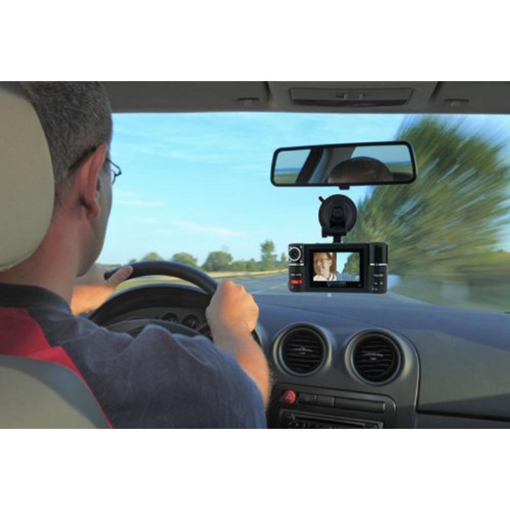 Indigi 2.7" TFT LCD Dual Camera Rotated Lens Car DVR Vehicle Video Recorder DashCam