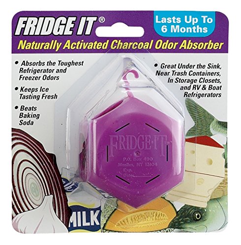 Innofresh Fridge-It- Refrigerator Deodorizer, Odor Absorber and Air Freshener- 1 Pack. Natural Activated Charcoal and Fragrance 