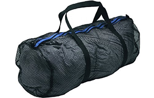 innovative scuba con Innovative Heavy Duty Large Mesh Duffel Bag, Black/Blue for Scuba gear, snorkeling, diving, rafting, kayaking, and other outdoor