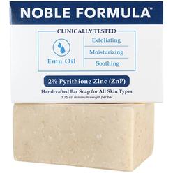 Noble Formula 2% Pyrithione Zinc (ZnP) Original Emu Bar Soap, 3.25 oz