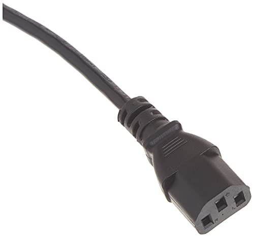 StarTech.com 15 ft Standard Computer Power Cord (NEMA 5-15 to IEC 60320 C13) - 18 AWG Replacement AC Power Cable for PC or Monit