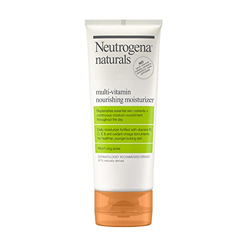 Neutrogena Naturals Multi-Vitamin Nourishing Daily Face Moisturizer with Antioxidant Bionutrients & Vitamins B, C & E, Non-Comed
