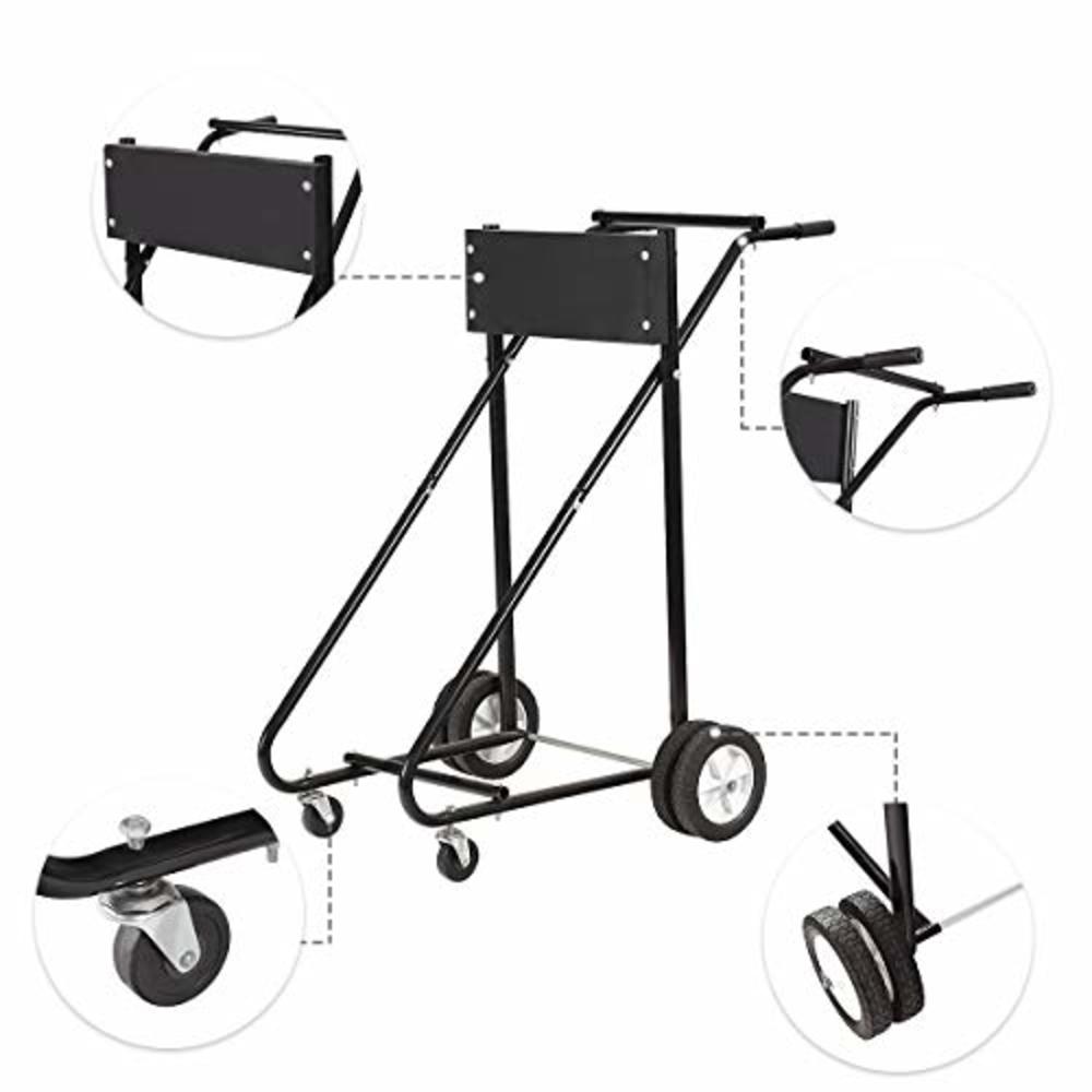 Goplus Superbuy 310 LBS Outboard Boat Motor Stand Carrier Cart Dolly Storage Pro Heavy Duty