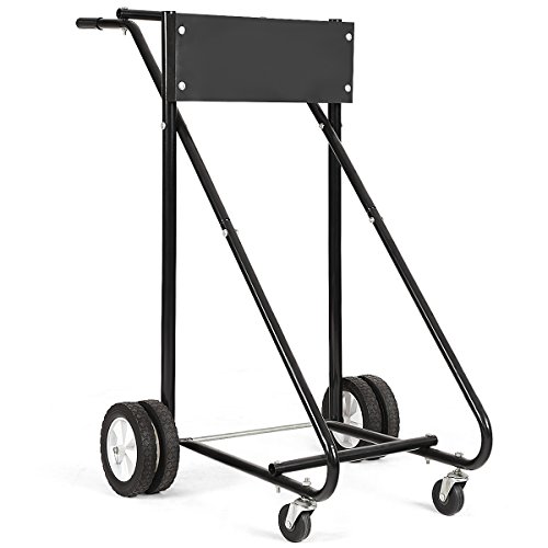 Goplus Superbuy 310 LBS Outboard Boat Motor Stand Carrier Cart Dolly Storage Pro Heavy Duty