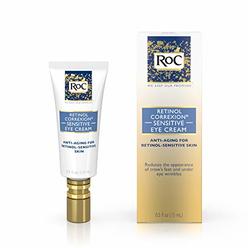 RoC Retinol Correxion Anti-Aging Eye Cream for Sensitive Skin, Anti-Wrinkle Treatment with Milder Retinol Formula, 0.5 Ounce