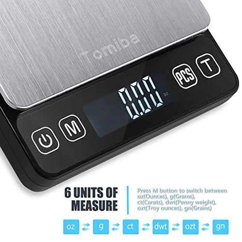 Tomiba 3000g Digital Touch Pocket Scale Small Portable Kitchen Food Scale  Electronic Precision Weed Jewelry Scale