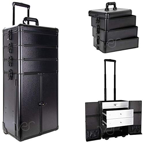 SunRise Rolling Case, Black Matte, 14.5x9.5x35 Inch (Pack of 1)