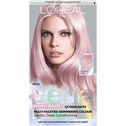 LOral Paris LOreal Paris Feria Multi-Faceted Shimmering Permanent Hair Color, Pastels Hair Color, P2 Rosy Blush (Smokey Pink), Pack of 1, Ha