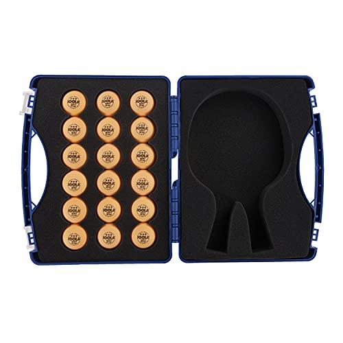 JOOLA Tour Carrying Case - Ping Pong Paddle Case with 18 40mm 3 Star Competition Ping Pong Balls and Space for Storing 2 Standar