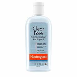 Neutrogena Clear Pore Oil-Eliminating Astringent with Salicylic Acid, Pore Clearing Treatment for Acne-Prone Skin, 8 fl. oz (Pac