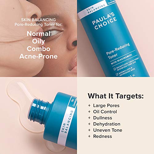 Paulas Choice Skin Balancing Pore-Reducing Toner for Combination and Oily Skin, Minimizes Large Pores, 6.4 Fluid Ounce Bottle
