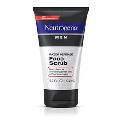 Neutrogena Men Exfoliating Razor Defense Daily Shave Face Scrub, Conditioning Facial Cleanser for Smoother Skin & Less Razor Irr