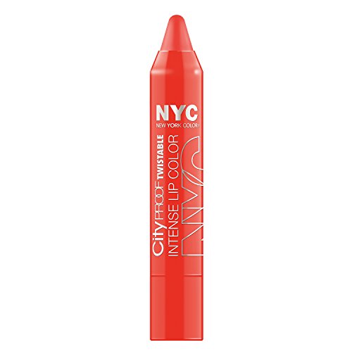 NYC N.Y.C. New York Color City Proof Twistable Intense Lip Color, Canal St Coral, 0.09 Ounce