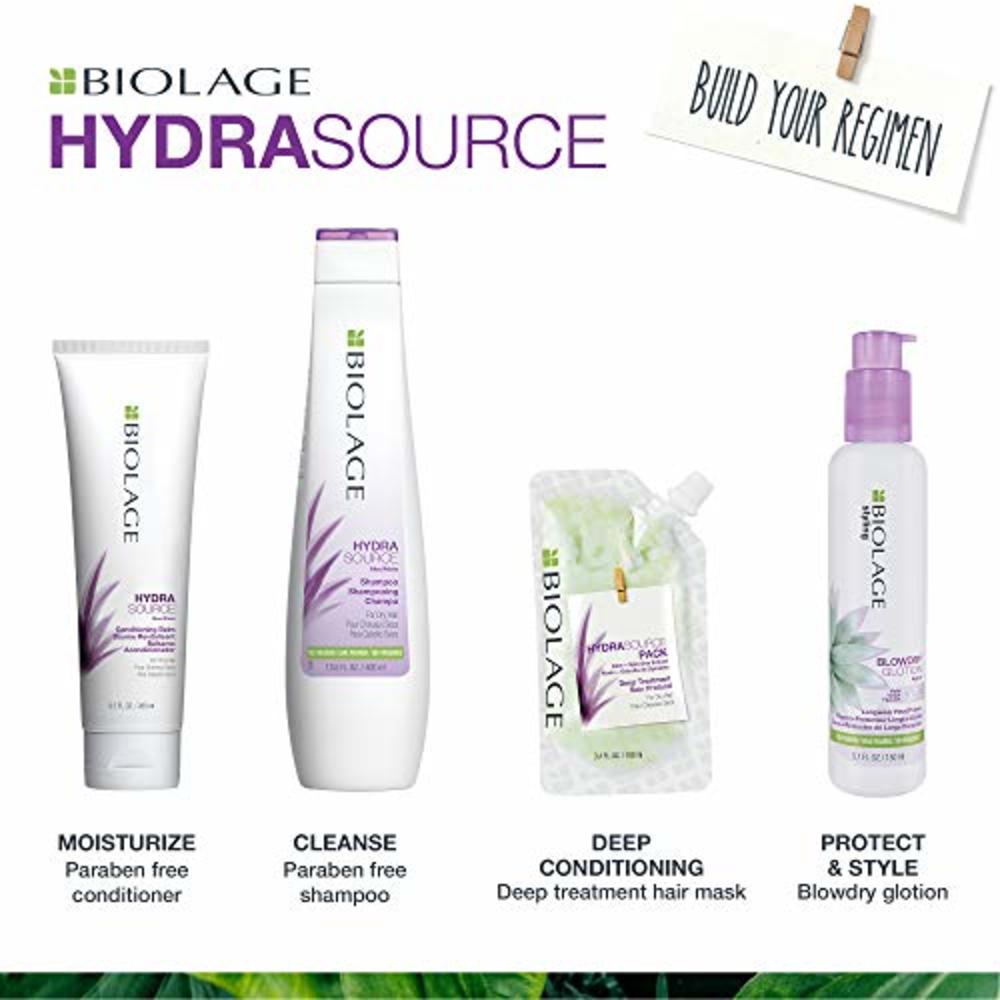 BIOLAGE Hydrasource Conditioning Balm | Hydrates, Nourishes & Detangles Dry  Hair | Sulfate-Free | For