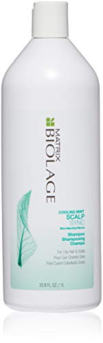 BIOLAGE Cooling Mint Scalpsync Shampoo | Cleanses Excess Oil From The Hair  & Scalp | For Oily Hair & Scalp | Vegan