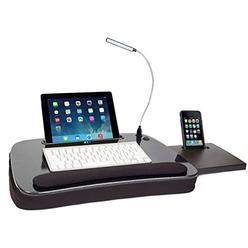 Sofia + Sam Multi Tasking Memory Foam Lap Desk with USB Light and Mouse Pad - Portable Foldable Home Working Office Workstation 
