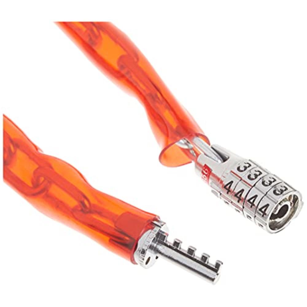 Master Lock Chain Lock, Standard Combination Bike Lock, 4 ft. Long, Red ...