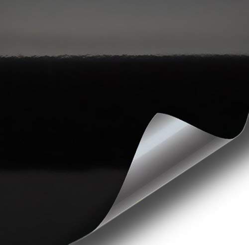VViViD Black High Gloss Realistic Paint-Like Microfinish Vinyl Wrap Roll XPO Air Release Technology (1.5ft x 5ft)