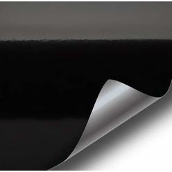 VViViD Black High Gloss Realistic Paint-Like Microfinish Vinyl Wrap Roll XPO Air Release Technology (6ft x 5ft)