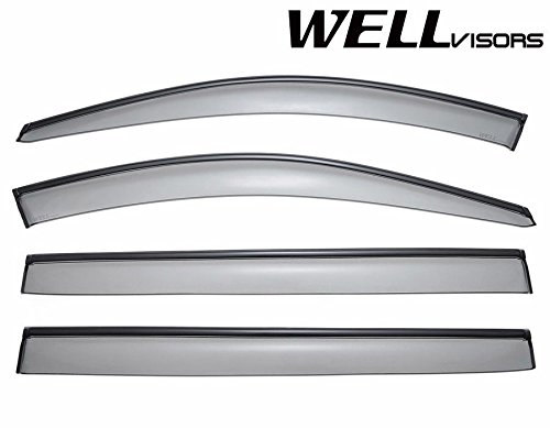 WellVisors Side Window Wind Deflector Visors - Made for and Compatible with Mercedes Benz GL Class GL320 GL350 GL450 GL500 GL550