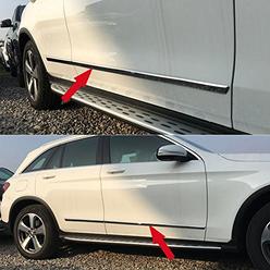 Beautost Fit For Benz GLC GLC300 2016 2017 2018 2019 2020 2021 Chrome Body Side Door Molding Cover Trim