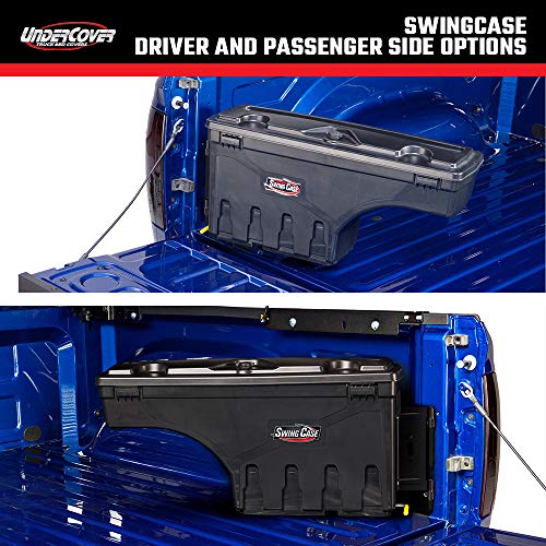 UnderCover SwingCase Truck Bed Storage Box | SC502P | Fits 2016 - 2021 Nissan Titan Passenger Side , Black
