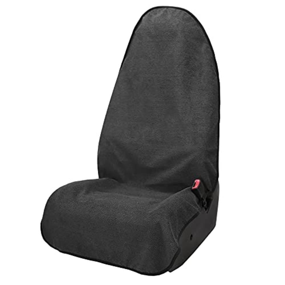 Leader Accessories Grey Waterproof Towel Auto Car Seat Cover Machine Washable - Fit Yoga Running Crossfit Athletes Beach Swimmin