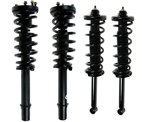 Drive Tech America DTA 70092 Full Set 4 Complete Strut Assemblies With Springs and Mounts Ready to Install OE Replacement 4-pc Set Fits 2003-2007 H