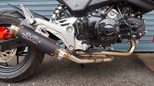 Erectogen ZoOM Exhaust Honda GROM 125 MSX 2013-2019 125SF Full System LOOP Low Mount Black 2SLZ