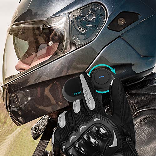 FreedConn Motorcycle Bluetooth Headset, FreedConn TCOM-SC Motorcycle Bluetooth Communication Systems Helmet Intercom with Changeable Hard/