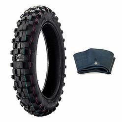 MMG Combo Knobby Tire with Inner Tube 2.50-10 Front or Rear Trail Off Road Dirt Bike Motocross Pit