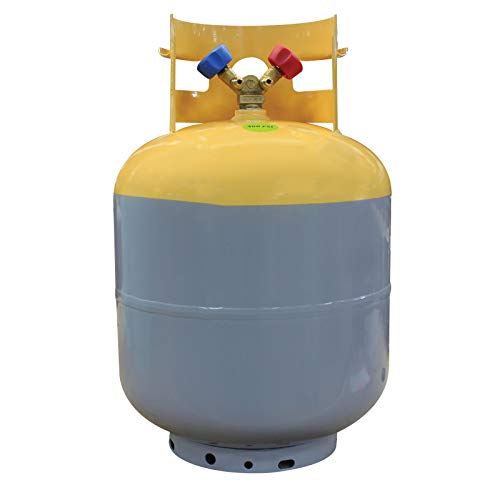 MASTERCOOL (63010 Gray/Yellow Refrigerant Recovery Tank - 50 lb. Capacity