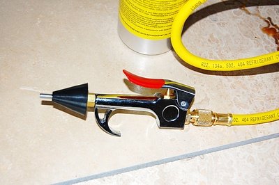 VIOT Air Brush Flush Tool Kit for System Retrofit Cleaning with Canister/Hose/Gun Refill Reuse Control Valves HVAC Service Tool Kit I