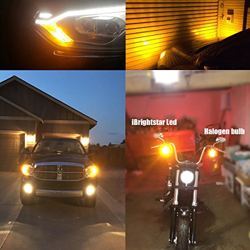 iBrightstar Newest 9-30V Super Bright Low Power 1157 2057 2357 7528 BAY15D LED Bulbs with Projector Replacement for Turn Signal 