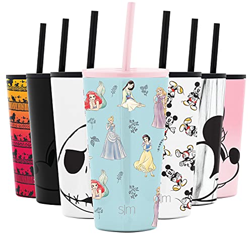 Simple Modern Disney Character Insulated Tumbler with Straw Lid Reusable Stainless  Steel Wide Mouth Water Bottle Travel Cup, 16o