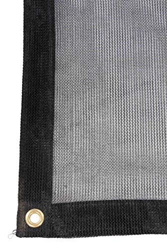 Mytee Products 8 x 10 Black 70% Shade Mesh Tarps with Grommets ROLL-Off