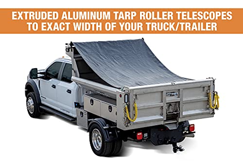 Buyers Products DTR6515 Aluminum Tarp System with Mesh Tarp, 6-1/2 X 15 Feet