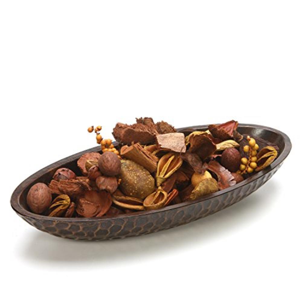 Hosley Honeycomb Wood Decor Bowl is 14.3 Inch Long for Orbs or Dried Potpourri and is an Ideal Gift for Library Den Dorm Home We