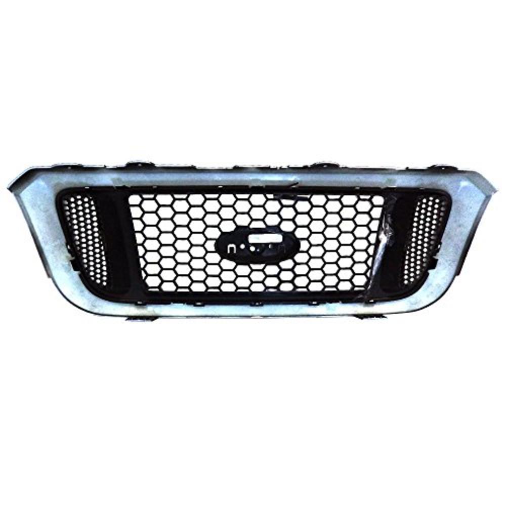 Titanium Plus Autoparts 2004-2005 Compatible With FORD Ranger Front Grille Grill FO1200460 Black