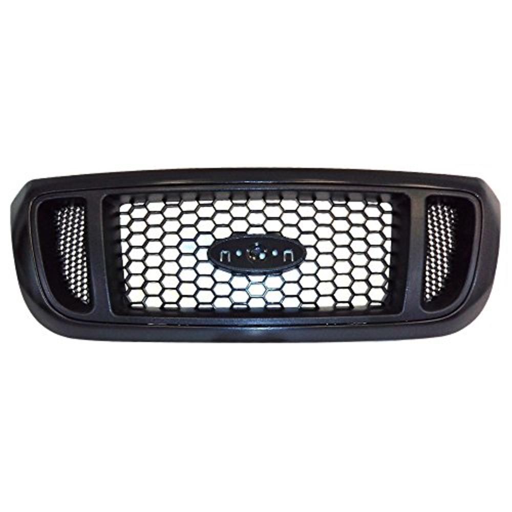 Titanium Plus Autoparts 2004-2005 Compatible With FORD Ranger Front Grille Grill FO1200460 Black