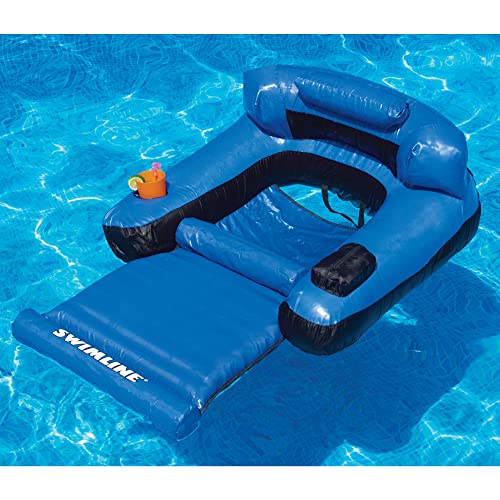 Swimline 9047 Swimming Pool Fabric Inflatable Ultimate Floating Lounger ...