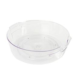 Kitchen Spaces Turntable Food Storage Organizer for Fridge and Pantry, 11.5" x 3.3", Clear