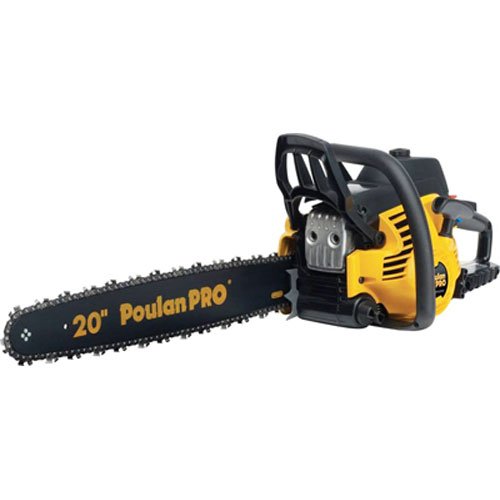 Poulan Pro PP5020AV 20-Inch 50cc 2 Stroke Gas Powered Chain Saw With Carrying Case