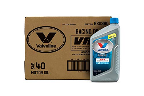 Valvoline - VV229-6PK VR1 Racing SAE 40 Motor Oil 1 QT, Case of 6