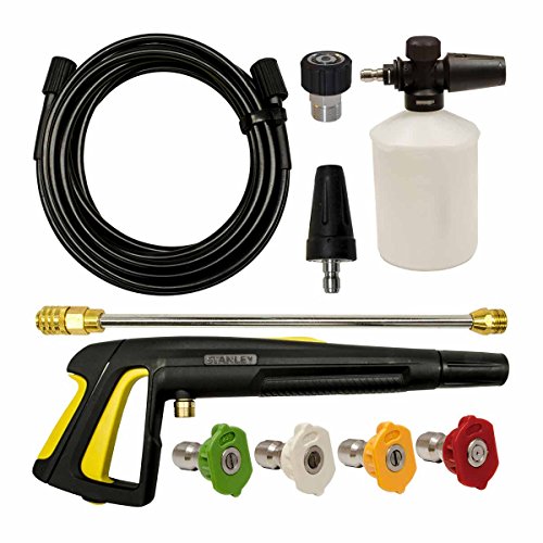 AR Blue Clean Stanley PW909300K 10 Piece Pressure Washer Accessories Kit,  Black (Grip Color May Vary)