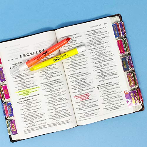 Mr. Pen- Bible Tabs, 75 Tabs, Laminated, Bible Journaling Supplies, Bible Tabs Old and New Testament, Bible Tabs for Women, Bibl